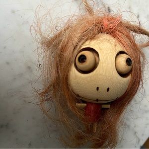 creepy girl hanging ornament